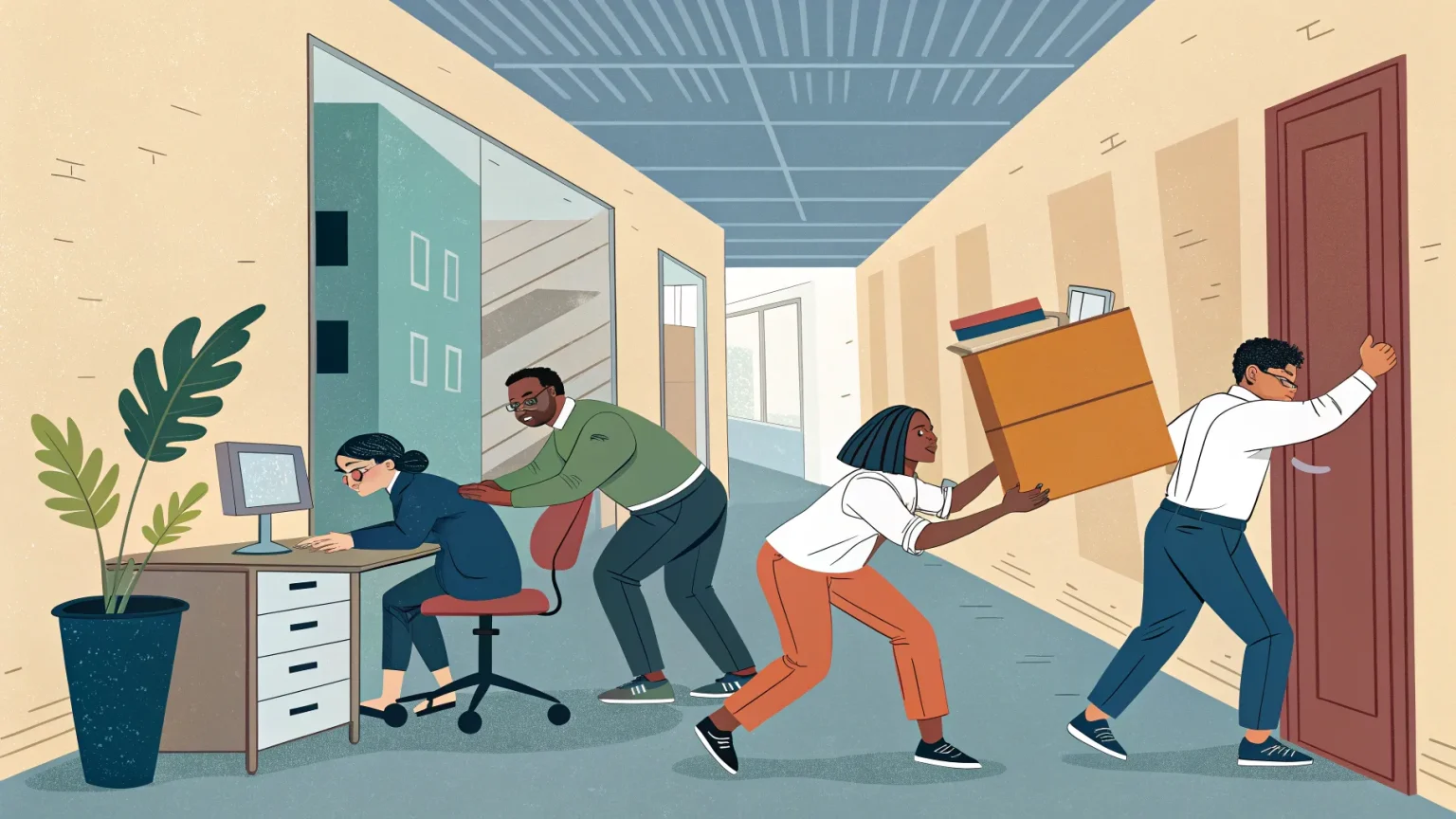 office relocation teamwork lessons