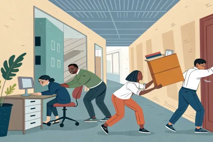 office relocation teamwork lessons