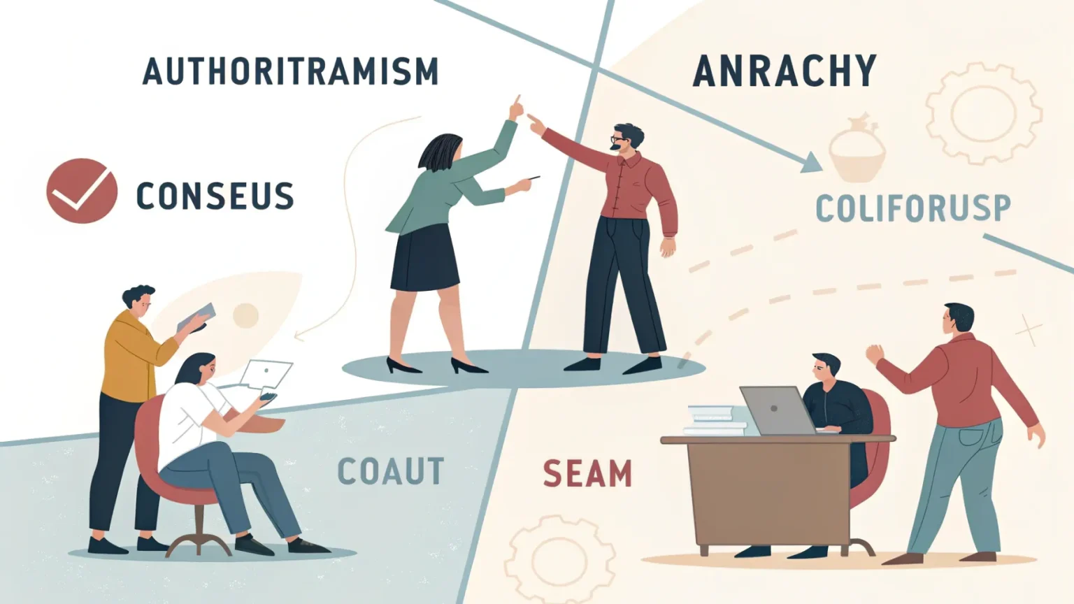 collaboration leadership styles beats authoritarianism
