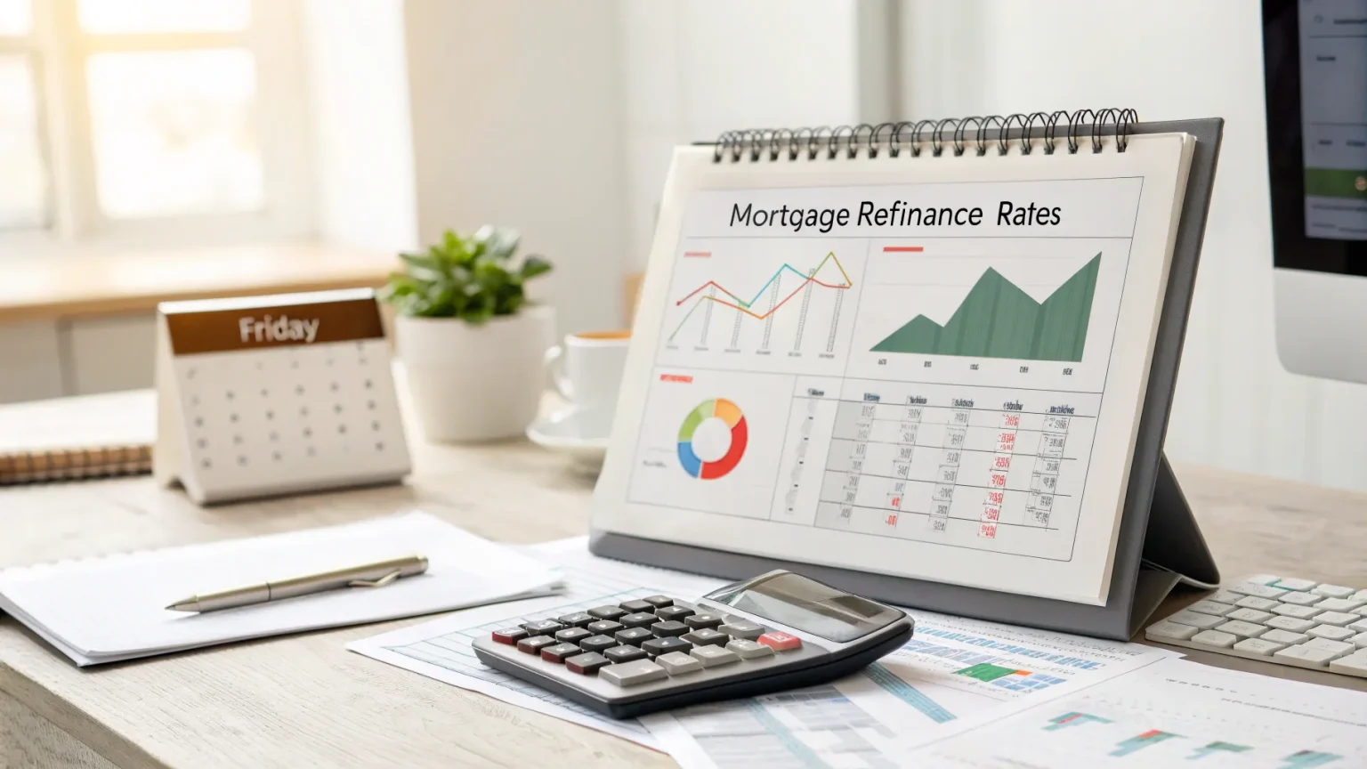 friday report tracks mortgage refi rates