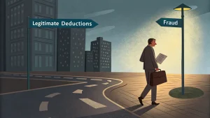 tax write offs business fraud begins