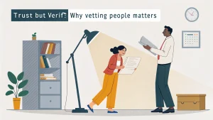 trust but verify vetting people matters