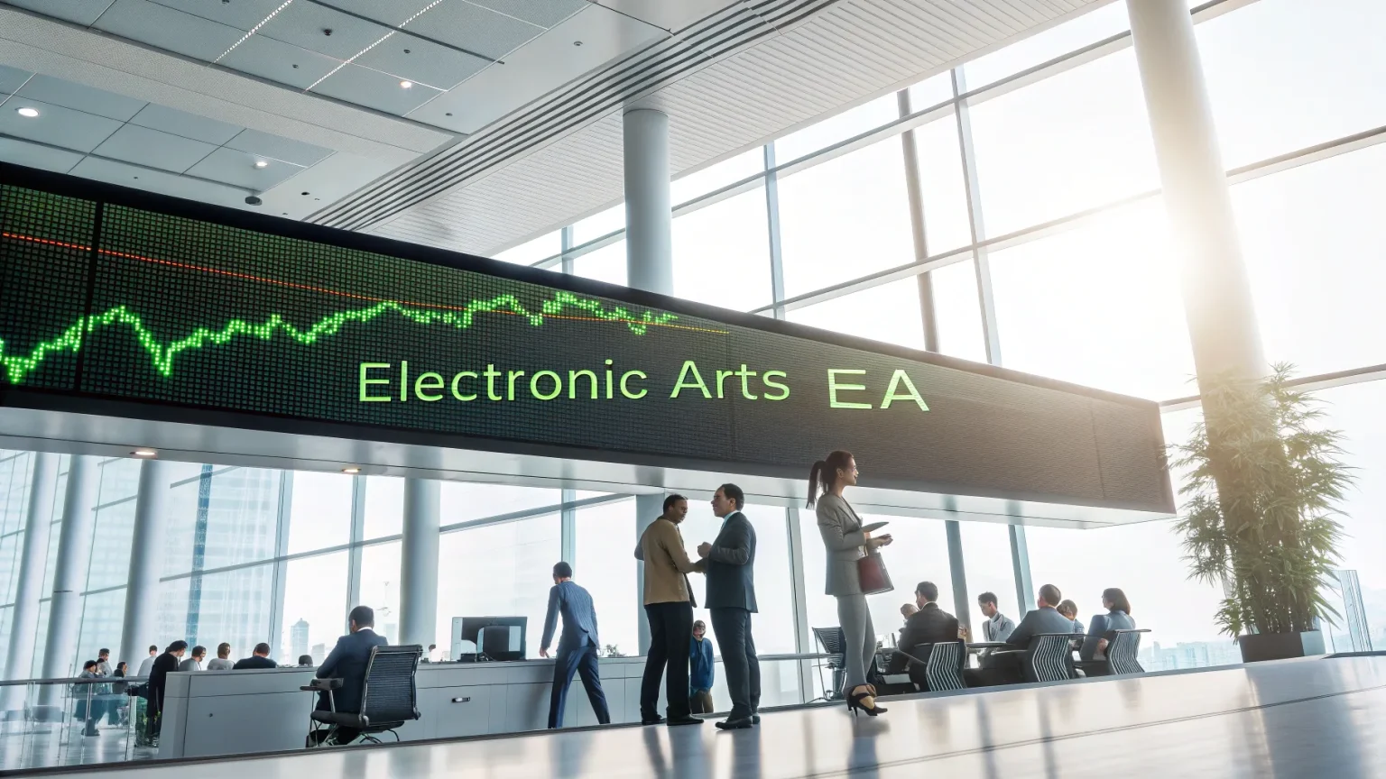 ea shares surge take private report