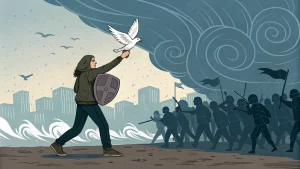 pacifism alone cannot defeat bullies