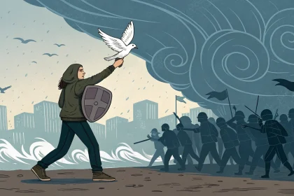 pacifism alone cannot defeat bullies