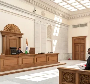 courtroom with judge and India flag; India Launches GST Appellate Tribunal