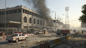 suicide bombers attack pakistan security