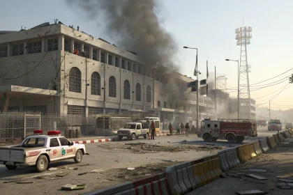 suicide bombers attack pakistan security