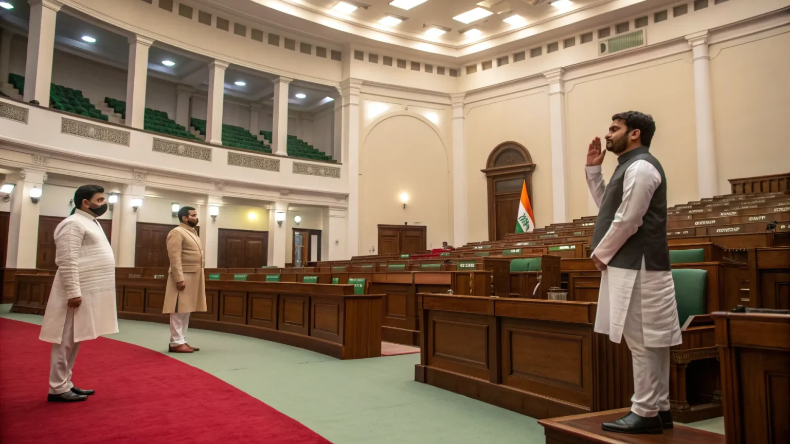 bihar mlas take oath winter session