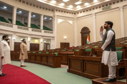 bihar mlas take oath winter session