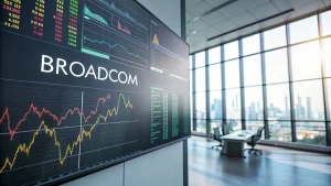 broadcom shares decline after results