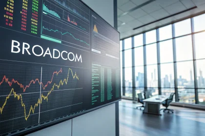 broadcom shares decline after results