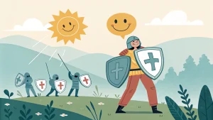 happiness is armor not mask