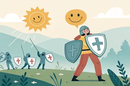 happiness is armor not mask