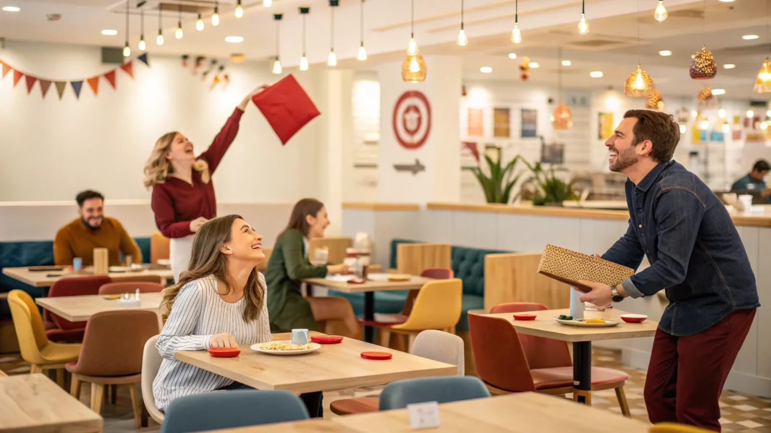 restaurants add playful games social media