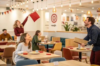 restaurants add playful games social media