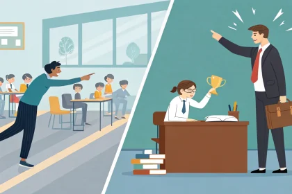 why school punishes business rewards