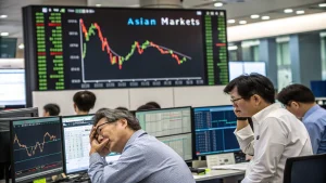 asian markets fall on trade concerns