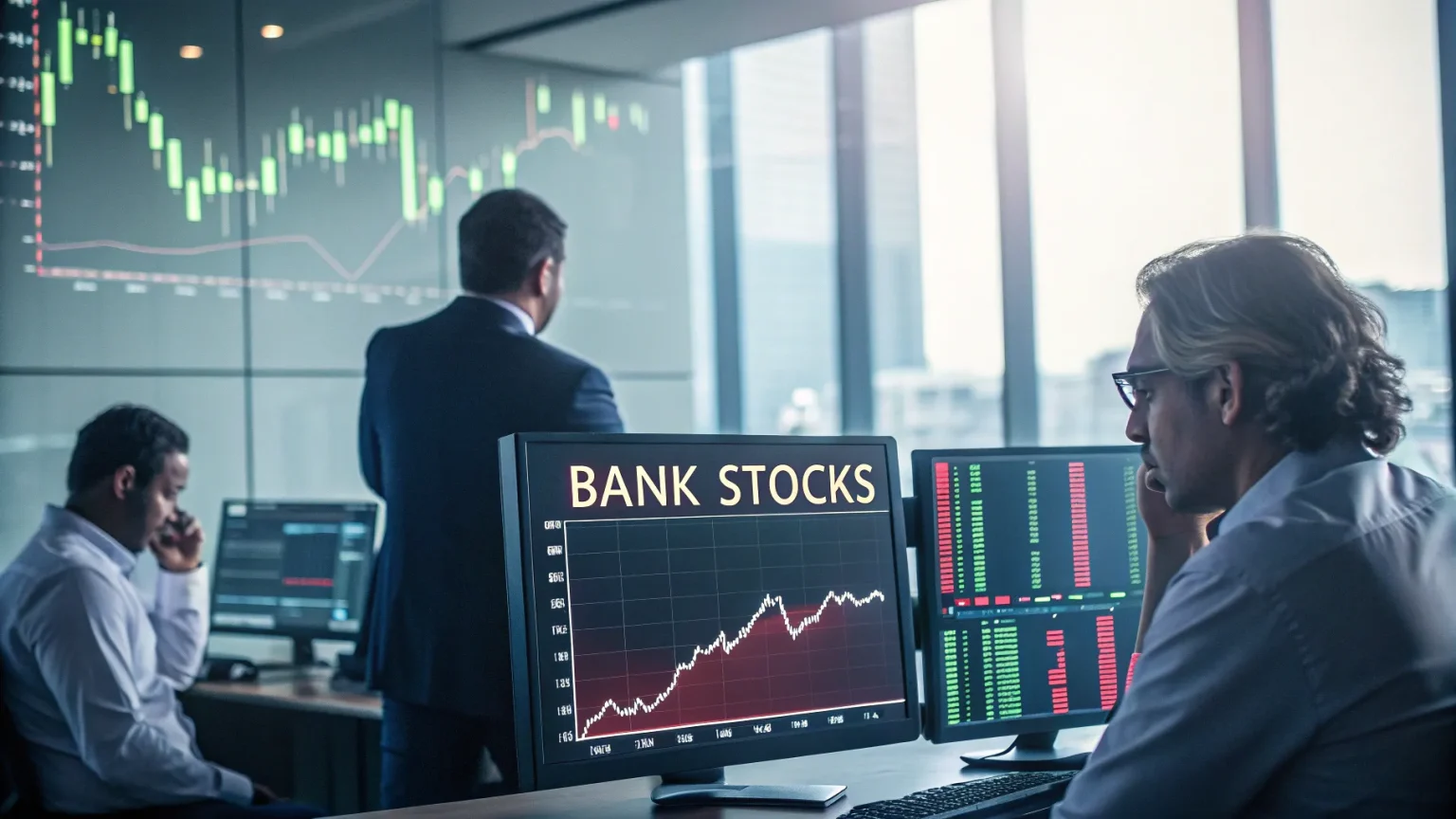 bank stocks fall policy uncertainty