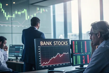 bank stocks fall policy uncertainty