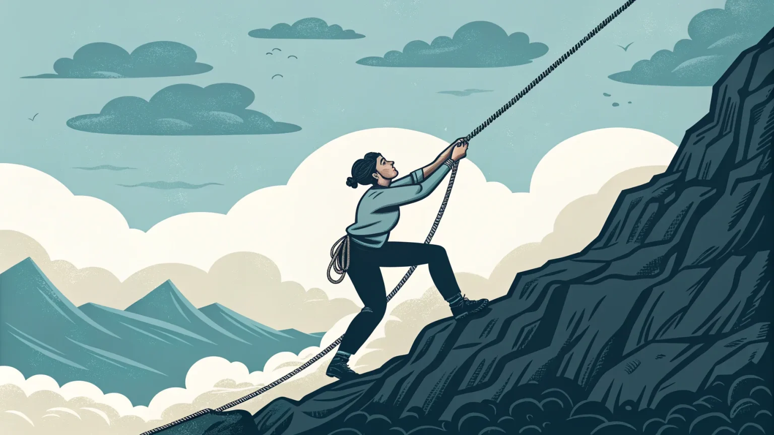 definiteness of purpose beats hard times