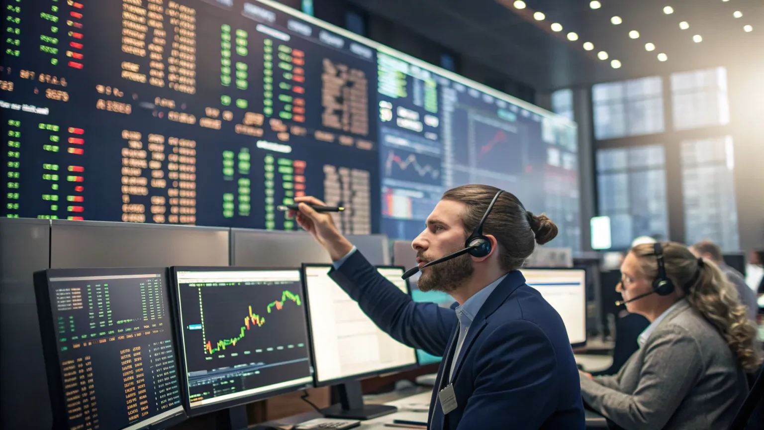 stocks sharp moves at midday