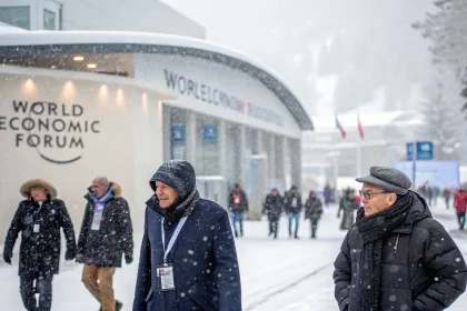 warmer davos weather alters wardrobe