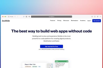 the best way to build web apps without code; Website Builders