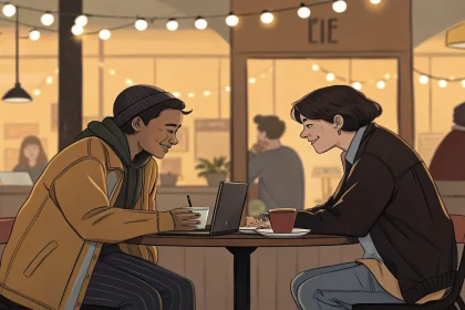 analysis the content discusses shifting from online networking to in person meetings. # filename