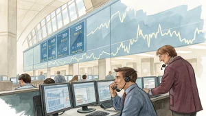 midday trading sharp stock swings