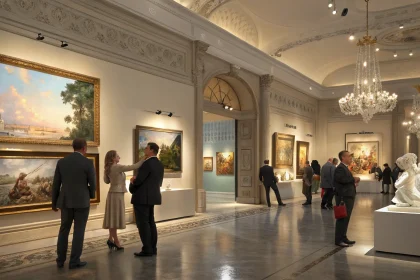 us art auctions rebound percent