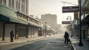 us unemployment rises payrolls fall