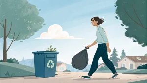taking trash out resets your day