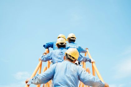 group of person on stairs; workers comp insurance