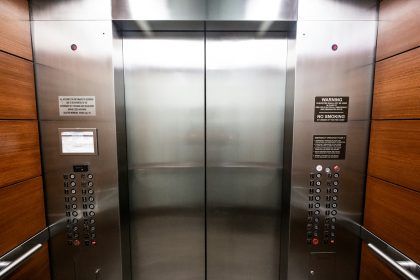 stainless steel elevator door with buttons; how to write an elevator pitch