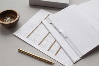 white printer paper; accounts receivable