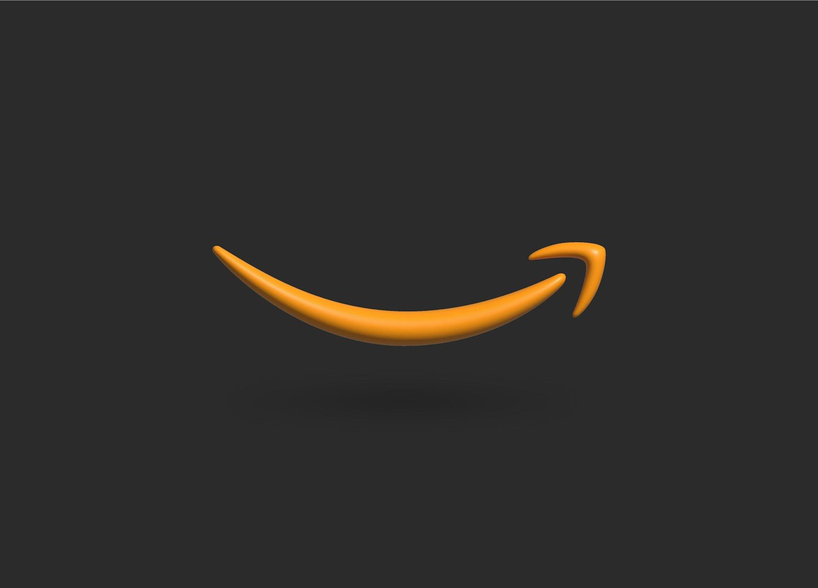 an orange smile on a black background; Amazon Business Prime