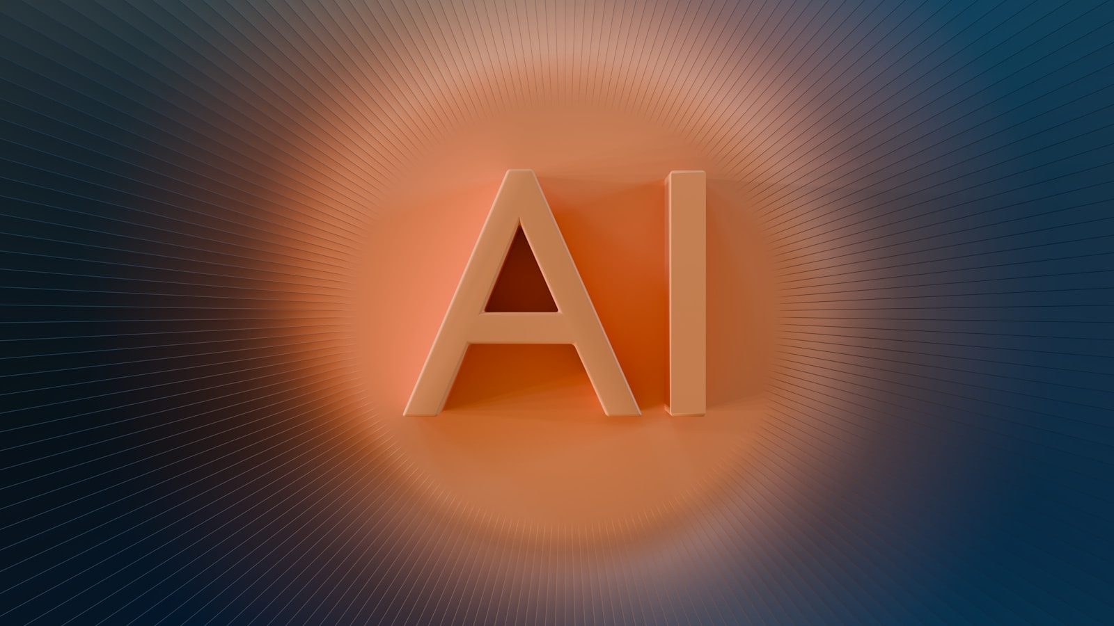 The letters ai glow with orange light; AI cleanup freelance work